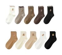 5 Pares De Calcetines Kapibala, Lindos Calcetines De Tubo De Dibujos Animados, Calcetines Casuales De Estilo Universitario Que Combinan Con Todo, Calcetines Cálidos Suaves Y Cómodos.