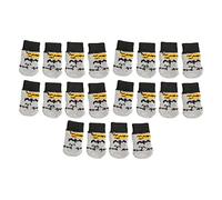 5 Pares de Calcetines Navideños para Perros, Protectores de Patas de Mascotas de Algodón con Suelas Antideslizantes, Calcetines Elásticos Resistentes a los Rasguños para Perros y G (Metro)