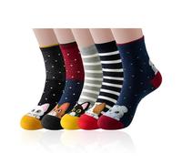 5 Pares De Calcetines Personalizados Para Perros y Gatos, Diseños Novedosos De Algodón Para Mujer y Niñas