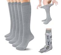 5 pares de calcetines sensoriales sin costuras para botas de caminar, calcetines médicos transpirables, calcetines ortopédicos de repuesto para Air Cam Walker, botas de fractura y cuidado de piernas
