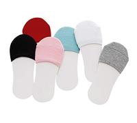 5 Pares de Calcetines sin Costura para Mujer Calcetines Invisibles para Barcos Calcetines de Algodón Antideslizantes Transpirables sin Forro para Mujer