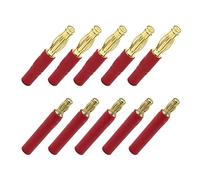 5 pares de conectores de bala de 3,5 mm a conector de bala de 4 mm Banana Gold Plug sin cable adaptador para RC Car Boat FPV ESC Motor