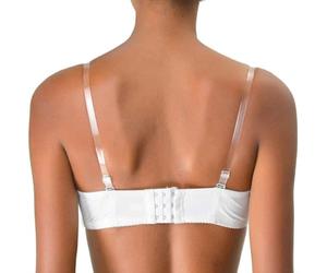 5 pares de correas ajustables invisibles, material cómodo y antideslizante con clips de metal para un apoyo seguro (12 mm, transparente)