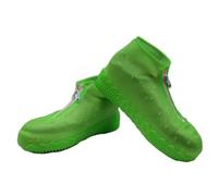 5 Pares De Cubiertas Impermeables For Zapatos Silicona Con Cremallera For Exteriores, Antideslizantes For For Adultos, Portátiles, Fáciles Poner Y Quitar, For Días Lluviosos para Protección(Green,S)