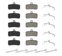 5 pares de pastillas de freno de disco semimetálicas para bicicleta D03S D02S BR-M810 M820 Zee M640 XTR-M9120, Deore XT BR-M8020, BR-MT420 Tektro HD M745 735 725 750 TRP, SL Slate T4, GG -Spec Quadiem