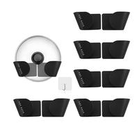 5 pares de portatapas ajustables para puerta de armario, soporte tapas ollas, soporte para tapas, no requiere perforación, con 1 gancho transparente, para cocina, paredes