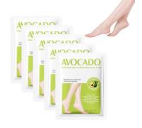 5 Pares Máscara Exfoliante Para El Cuidado De Los Pies, Máscara De Peeling Para Los Pies,Calcetines Exfoliantes de Pies Crema pies Secos y Agrietados, eficaz contra callos, piel muerta y seca