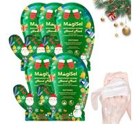 5 Pares Mascarilla Para Manos Navidad, Manos Guantes Hidratantes Navidad, Máscara Para Pelar A Mano Navidad, Rico En Niacinamida, Blanqueadora De Manos Para Manos Secas Y Agrietadas