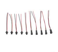 5 pares SM macho a hembra conector de cable para barra de luz LED arandela de pared luz subterránea luz flash luz cortina luz (2pin-10cm)