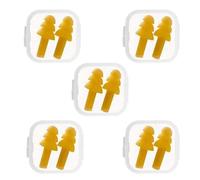 5 Pares Tapones de Oídos de Silicona Reutilizables - Reducción de Ruido, Impermeables para Natación, Dormir, Trabajar, Estudiar y Lugares Ruidosos