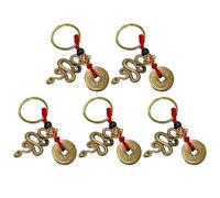 5 Partes del Llavero del Elemento De Serpiente, Llavero Creativo De Personalidad, Cadena De Llave De Metal, Cadena De Llave De Regalo, Cadena De Teclas De Animales