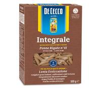5 Pasta de Cecco Penne rigate integrali n. 41 Whole Wheat Grain Italian Pasta 500 g 100% Italian