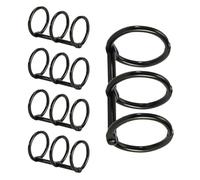 5 Pcs 3 Rings Metal Practical Binders Book Binder Snapped Split Hinged for Notebook Photo Album