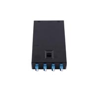 5 Pcs 4-Port Desktop Terminal Box, Optical Fiber Terminal Box, 4-Port Optical Cable Fusion Box, SC/LC Port Optical Fiber Box