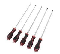 5 PCS 450 Mm Cabeza Magnética de Destornillador Largo para Reparación del Automóvil, Destornilladores Extra Largos con PH2, PH3, PZ2, PZ3, Cabecera de 8 Mm, Ergonómico