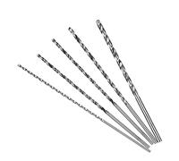 5 PCS Brocas largas, 150 mm de largo Brocas para madera de acero de alta velocidad, 2 mm 3 mm 3,5 mm 4 mm 5 mm Dureza Espiral Broca para madera Vástago recto Juego para herramienta