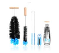 5 Pcs cepillo limpia botellas,Limpiador Compatible Con Sodastream, Limpia Botellas por Dentro, para Agua y Soda,Adecuado para Varias Tazas y Botellas