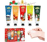 5 PCS Cremas De Manos Para Mujer Regalo,Crema Manos Navidad,Crema Hidratante Para ManosSecas Y Agrietadas,Set Crema DeManos,Crema Hidratante ParaManos,Mini Hand Cream De Helado,30g