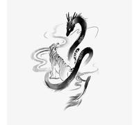 5 PCS Dragon Grass tattoo stick hombre piernas duraderas brazos pecho impermeable