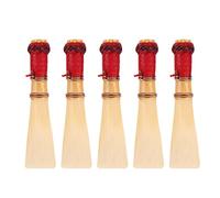 5 Pcs Fagot Cañas de Calidad Profesional Seleccionado Manualmente el Sonido Rico Oscuro de Caña Fina con Buena Entonación Excelente Accesorio para Fagot