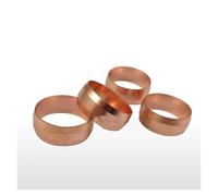 5 PCS Fit 22mm Tube OD Copper Ferrule Ring For Compression Union SMGLRUEAT