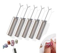 5 Pcs Heart Magnet for Cat Eye Gel Polish, DIY Manicure Kit with Y-Shaped Guide Stick, Heart Cat Eye Magnet for Nails, Suitable for Nail Arts and Home Home Use (5pcs)