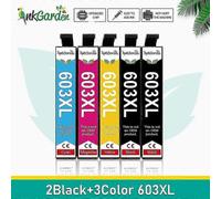 (5 Pcs) Inkgarden 603xl 603 Xl Compatible Cartridge For Epson T603 Expression Home Xp-2100/xp-2105/xp-3100/xp-3105/xp-4100/xp-4105