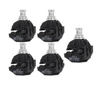 5 PCS Insulation Piercing Connector, 1KV PVC & Copper No Peeling Piercing Clamp Sealed Design High Low Voltage Cable Splitter for Live Circuits, Street Lighting & Industrial Power (JJC-1)