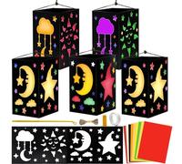 5 PCS Linterna de San Martín, Kit de Bricolaje de Linterna, Kit de Linterna Creativa para Decoración de Halloween