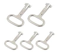 5 Pcs Llave Ranurada de Metal Universal Multifuncional para Contador de Agua, Gabinete Eléctrico, Radiadores, Cajas, Armarios de Control, Medidores Eléctricos y de Agua