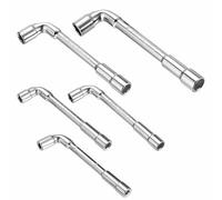 5 Pcs Llaves de Tubo Hexagonales, Llaves de Pipa Hexagonal de Doble Extremo, Juego de Llave de Pipa de 6 Puntas para Reparación de Tuberías, Mantenimiento Automóviles Bici, Métricas 6/7/8/10/12 mm