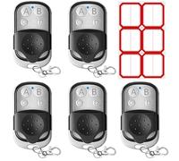5 Pcs Mando Garaje Universal 433.92 MHz, Comando Portao De Garagem, Mando Puerta Garaje, Mando Parking Universal para Puertas De Garaje E Interruptores para Persianas.