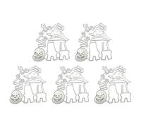 5 PCS Metal Ghosted Metal Cut Para Tarjeta De Felicitación Haciendo Decoraciones De Álbumes Álbumes Recortes Halloween Cutting Dies Plantillas