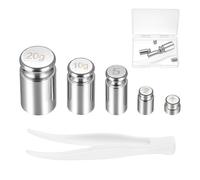 5 Pcs Pesas de Calibración en Gramos, Pesa de Medición, Pesas de Prueba, pesa de Calibración para Balanzas de Precisas,1g,2g,5g,10g,20g para Experimentos, Manualidades y Joyería