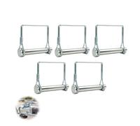 5 Pcs Pin de Bloqueo de Alambre, Pasadores de Seguridad 10mm, Pasadores de Bloqueo Cuadrado de Acero, Pasadores de Chaveta, Pasador de Bloqueo Remolque, Pasador de Chaveta Cuadrado para Tractor