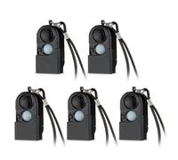 5 Pcs Portable Motion Detector Alarm 120DB Siren SOS LED Light Security for Travel Home Kids Safe Personal Alarm