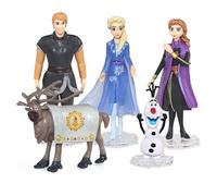 5 Pcs Princesa Congelada Cake Topper, Mini Juego de Figuras Niños, Decoración para Tarta de cumpleaños de Figuras de Dibujos Animados del Fiesta Suministros
