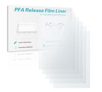 5 PCS Saturn 4 Ultra PFA Release Liner Film 273x176mm Compatible with Elegoo Saturn 2/3/4/4 Ultra/4 Ultra 16K Resin Impresoras 3D,0.127mm Thickness, Alta Transmitancia Luz&Alta Velocidad de Impresión