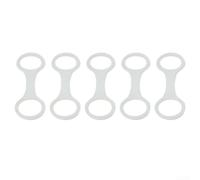 5 Pcs Snorkeling Máscara Titular Clips Elástico Silicona Buceo Máscara Correas Para 27 Mm Diámetro Tubo de Respiración Blanco Rosa Negro Azul Set (Blanco)