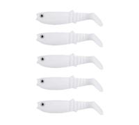 5 Pcs T-Tail Suave plástico Pesca señuelos realistas Swimbaits Multi-Color Realista Pesca señuelo para Agua Dulce Agua Salada Bass Trout Pike