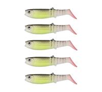 5 Pcs T-Tail Suave plástico Pesca señuelos realistas Swimbaits Multi-Color Realista Pesca señuelo para Agua Dulce Agua Salada Bass Trout Pike
