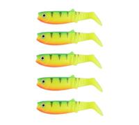 5 Pcs T-Tail Suave plástico Pesca señuelos realistas Swimbaits Multi-Color Realista Pesca señuelo para Agua Dulce Agua Salada Bass Trout Pike