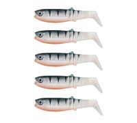 5 Pcs T-Tail Suave plástico Pesca señuelos realistas Swimbaits Multi-Color Realista Pesca señuelo para Agua Dulce Agua Salada Bass Trout Pike