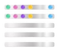 5 Pcs Tablero Magnetico de Pared, Pizarra para Imanes, Tiras Magnéticas Autoadhesivo Imantada Pared para Cocina, Oficina, Refrigerador, Tablero de Notas Magnético, Fotos, con 10 Imanes Fuertes