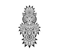 5 PCS tigre hierbas, plantas de jugo de frutas tatuadas pegatinas con tinta, lavado, brazos masculinos y femeninos, dorso de la mano