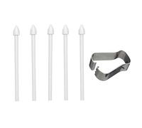 5 pcs Touch Lápiz táctil Puntas S Pen Puntas de Recambio con Herramienta de extracción para Samsung Galaxy TabS6lite S6/S7/S7+ Note10/note20 Pantalla táctil Puntas de lápiz óptico (White)
