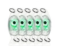 5 Pcs Ultra-Bright Fish Trap Lamp,LED Underwater Fishing Lures，Green