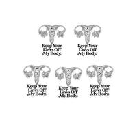 5 Pcs Uterus Sticker Waterproof Vinyl Decals Stickers Women's Reproductive Rights Decal for Laptop Car Phone Water Bottle