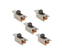 5 Pcs x -Off 2 Posicion SPDT 1P2T Interruptor deslizante de panel Terminal de soldadura SS12F15G3