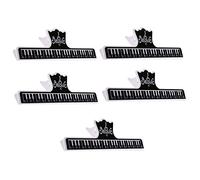 5 Pedazos De Papel Creativa Soporte De Hoja Clips Videoclip Book Page Clip Para Teclado De Piano De Libros De Los Soportes (Colores Aleatorios)